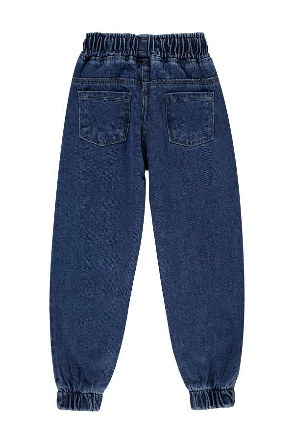 Pantalon pour fille, 6-9 ans, bleu clair - Lot