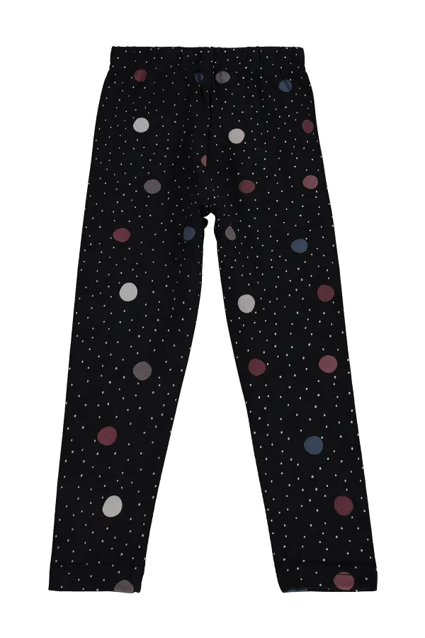 Leggings pour filles KM 6-9 ans Noir - Lot