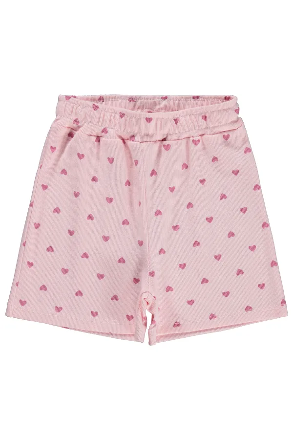 Kız Çocuk Şort 6-9 Yaş Pudra - Paket