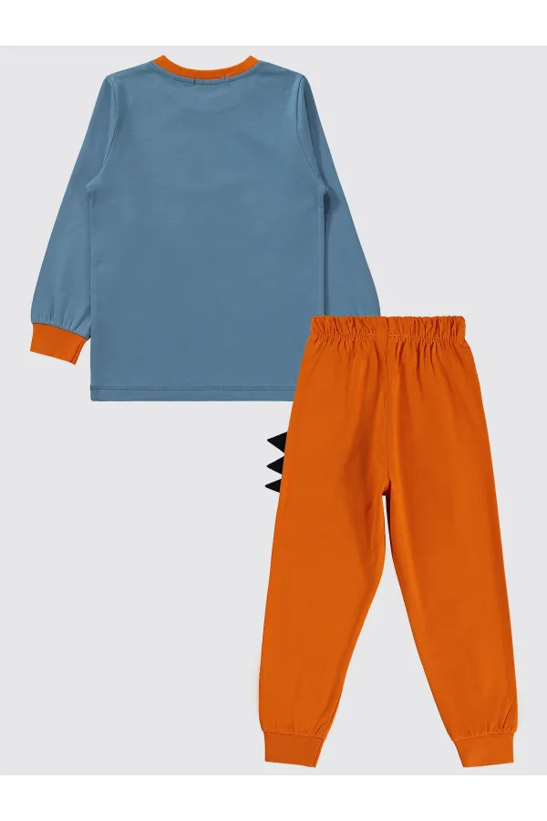 Ensemble pyjama garçon 2-5 ans orange foncé - Emballage