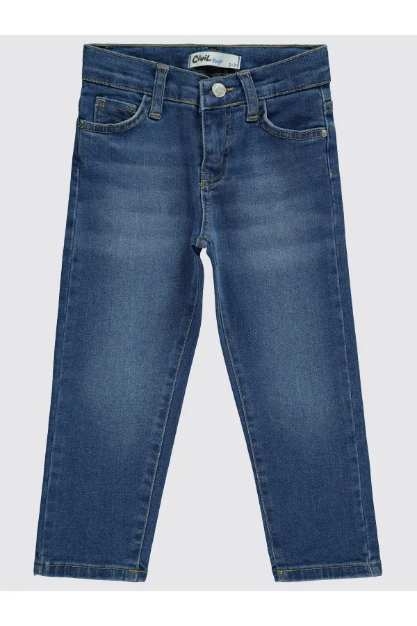 Erkek Çocuk Pantolon 2-5 Yaş Mavi - Paket