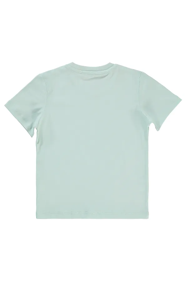 T-shirt garçon 2-5 ans vert turquoise - Lot