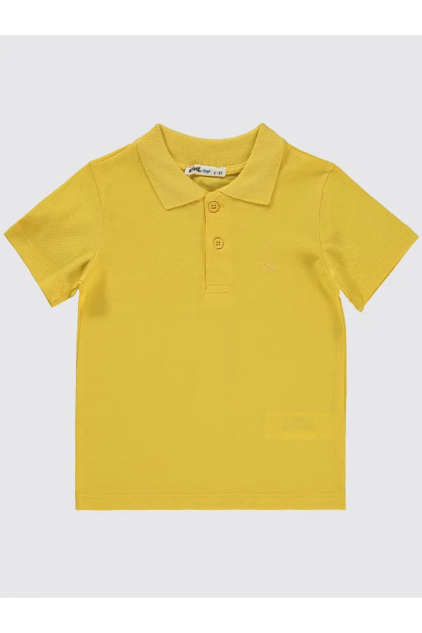 Erkek Çocuk Tişört 2-5 Yaş Sarı - Paket