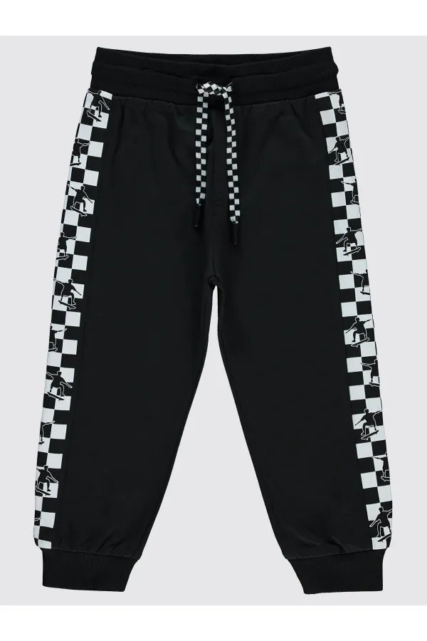 Bas de survêtement noir pour garçon de 2 à 5 ans - Lot