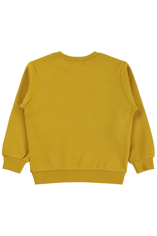 Erkek Çocuk Sweatshirt Km 2-5 Yaş Hardal - Paket