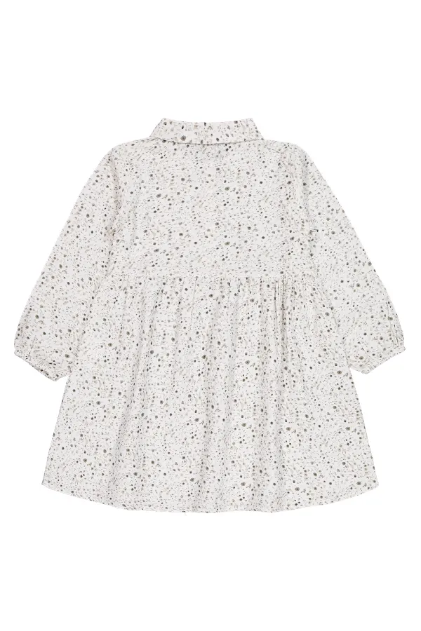 Kız Çocuk Jile ve Elbise 6-9 Yaş Ekru - Paket