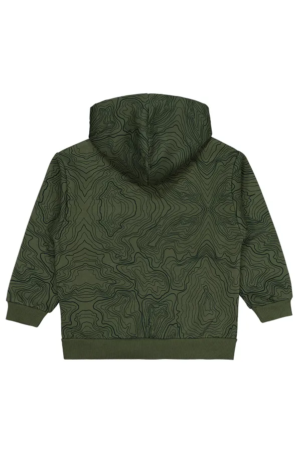 Erkek Çocuk Hırka 10-13 Yaş Koyu Haki - Paket