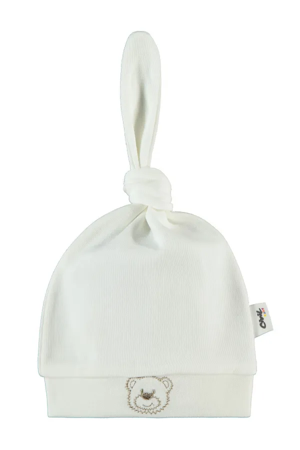 Ensemble bonnet et chapeau bébé 0-24 mois écru - Lot