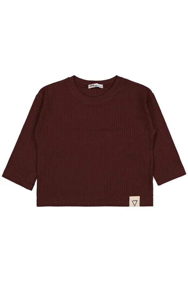 Sweat-shirt garçon bordeaux 2-5 ans - Emballage