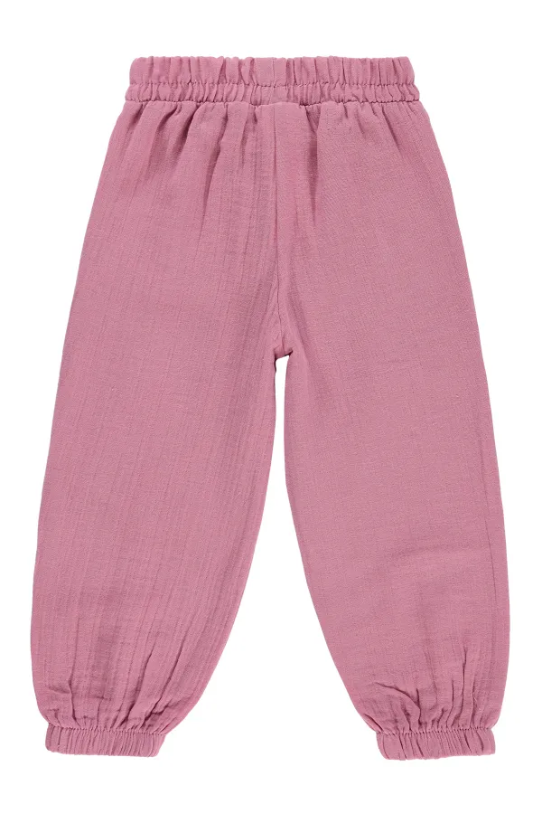 Kız Çocuk Pantolon 2-5 Yaş Gül Kurusu - Paket