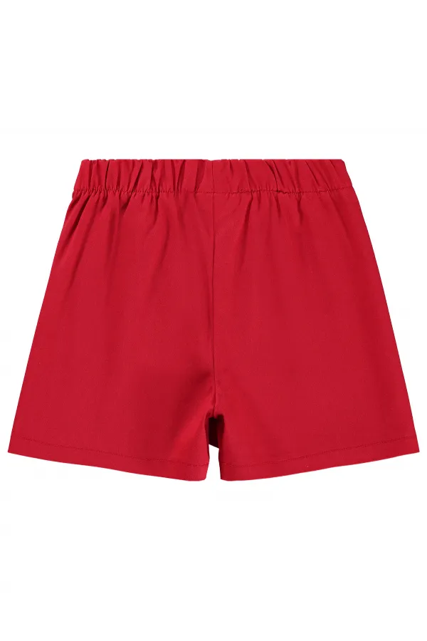 Kız Çocuk Etek 6-9 Yaş Kırmızı - Paket