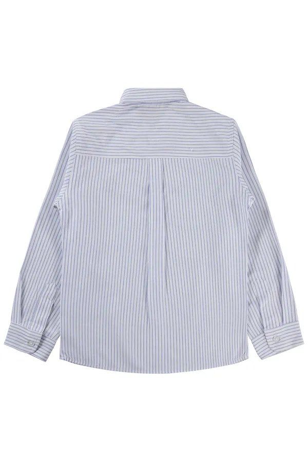 T-shirt garçon, 10-13 ans, bleu - Lot