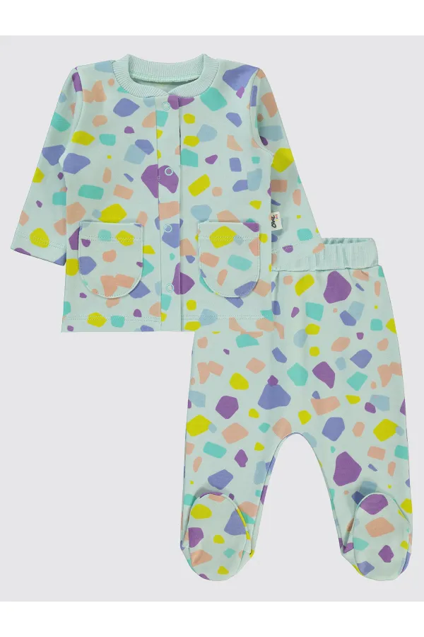 Baby Pajama Set 0-24 Months Mint - Package