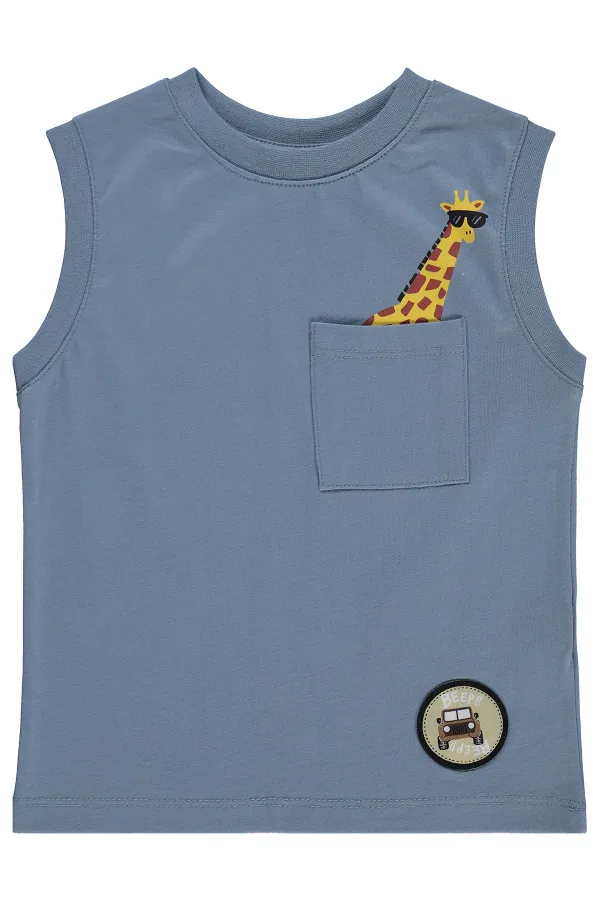 Erkek Çocuk Tişört 2-5 Yaş İndigo - Paket