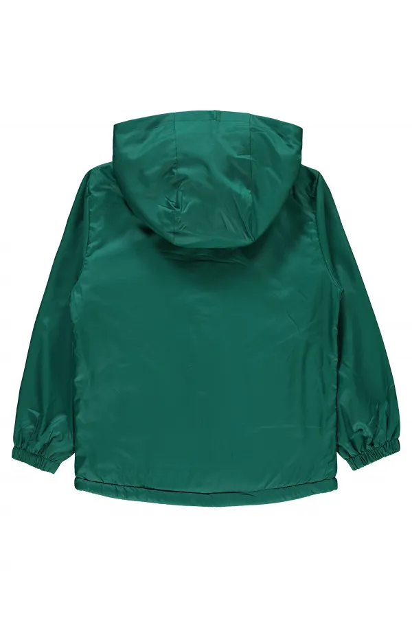 Erkek Çocuk Yağmurluk 6-9 Yaş Çam Yeşili - Paket