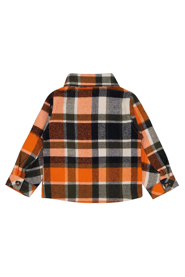 Erkek Çocuk Gömlek 2-5 Yaş Oranj - Paket