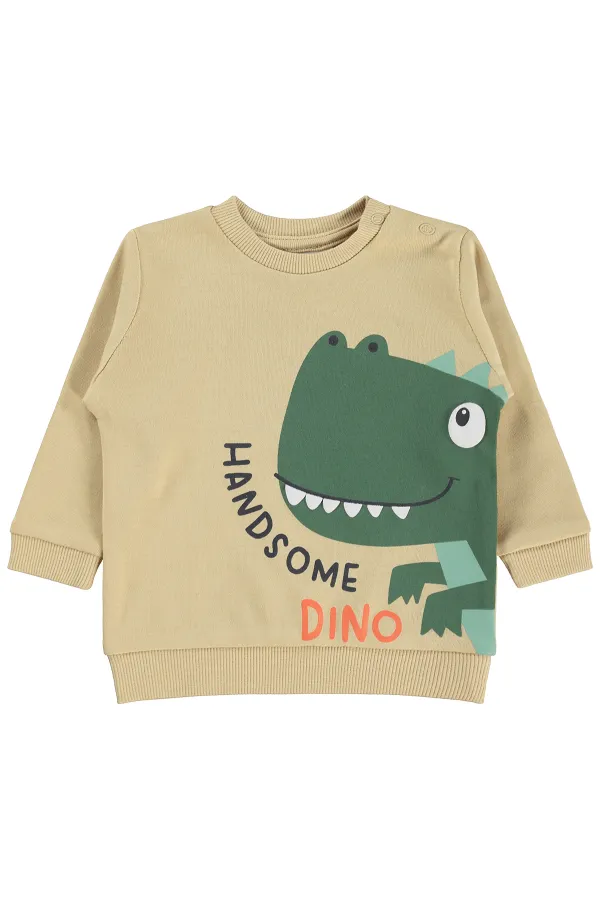 Sweat-shirt bébé 0-24 mois, marron clair - Lot