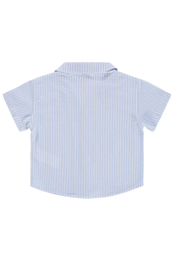 Bebek Gömlek 0-24 Ay Mavi - Paket