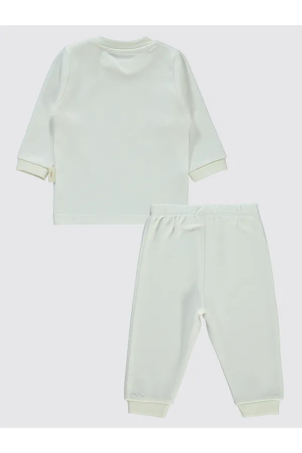 Bebek Pijama Takımı 0-24 Ay Ekru - Paket