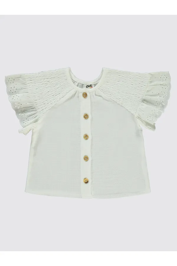 Bebek Gömlek 0-24 Ay Ekru - Paket