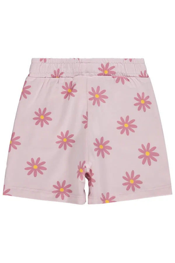 Kız Çocuk Şort 2-5 Yaş Pudra - Paket