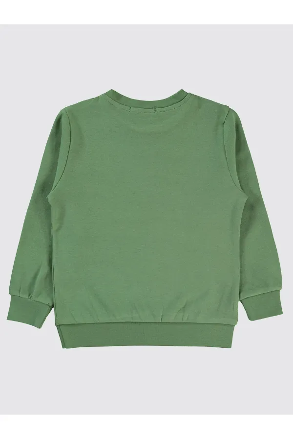 Erkek Çocuk Sweatshirt 2-5 Yaş Açık Haki - Paket