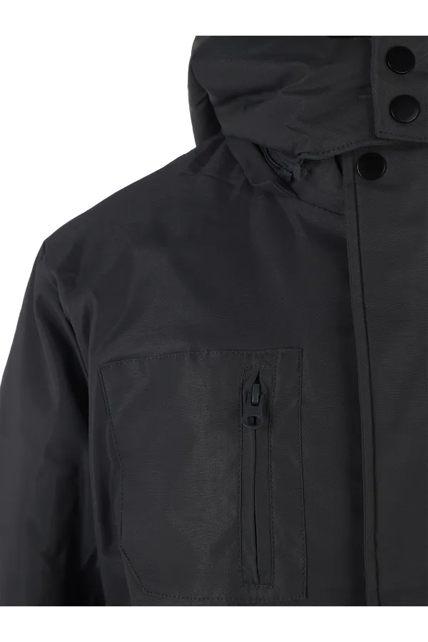 Erkek Çocuk Mont 10-13 Yaş Antrasit - Paket