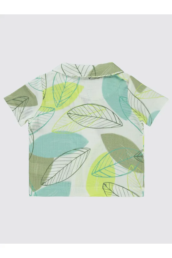 Chemise garçon 2-5 ans vert amande clair - Emballage