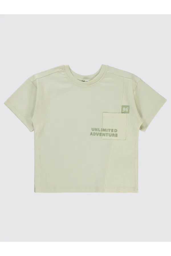 Boys T-Shirt 6-9 Years Ivory - Pack