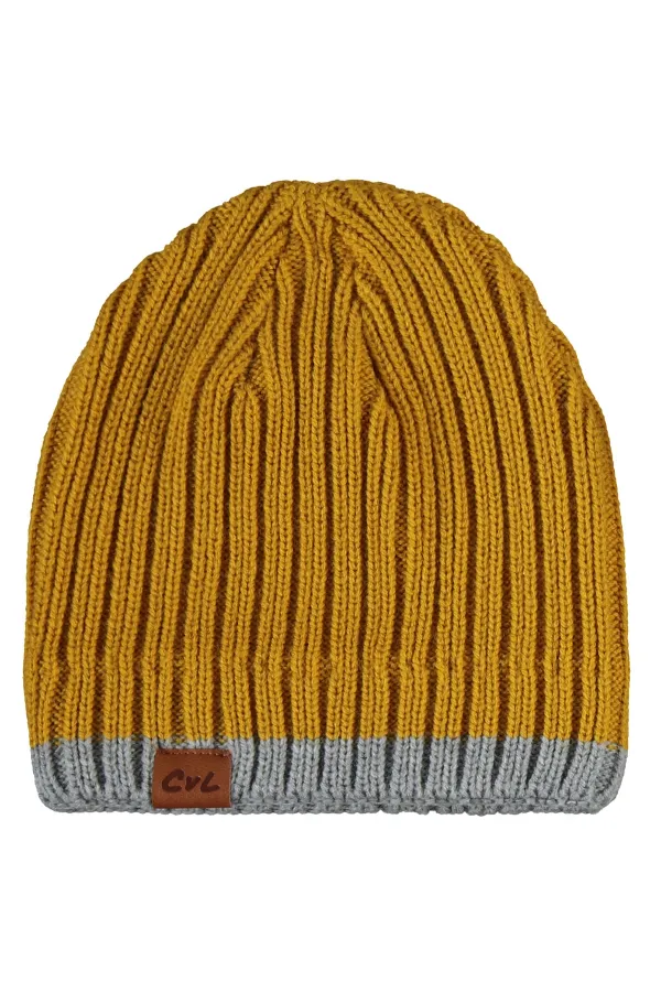 Erkek Çocuk Atkı Bere Eldiven Setleri 6-9 Yaş Hardal - Paket