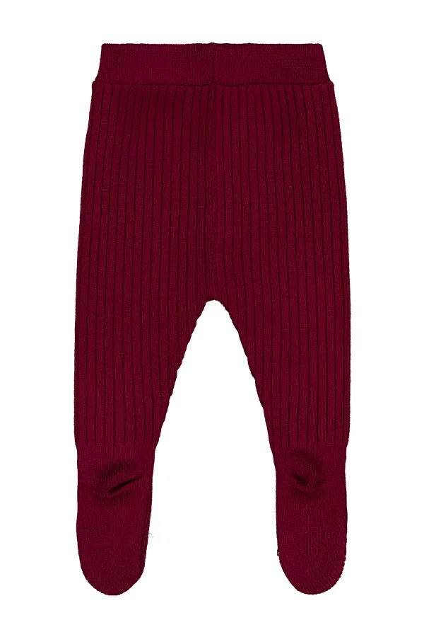 Baby Tracksuit Bottoms 0-24 Months Claret Red - Pack