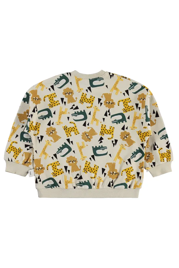 Bebek Sweatshirt 0-24 Ay Taş Rengi - Paket