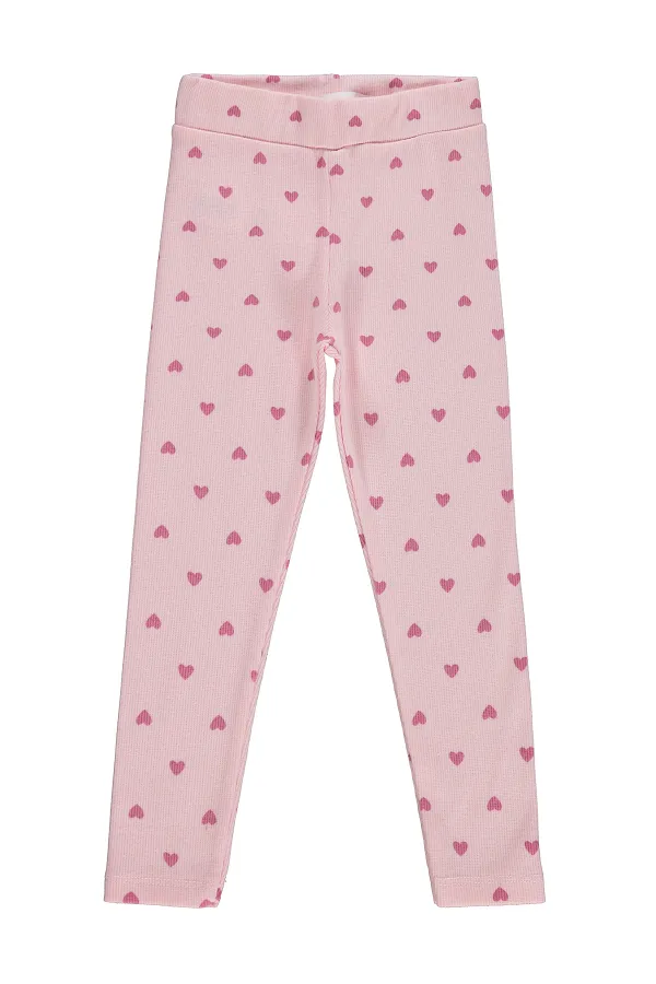 Leggings pour filles, 6-9 ans, rose poudré - Lot
