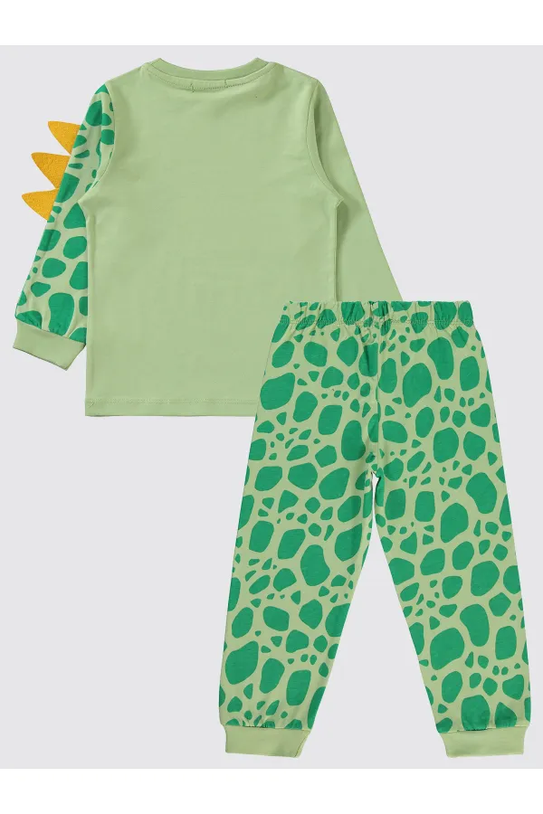 Boys Pajama Set 2-5 Years Old Soft Khaki - Package