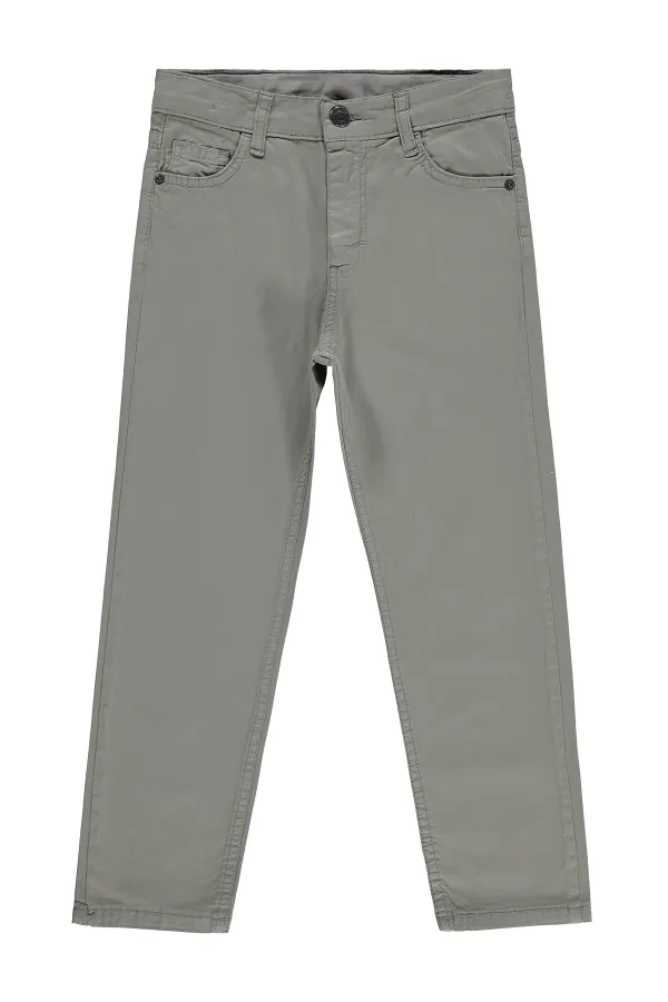Pantalon garçon, 6-9 ans, gris clair - Lot