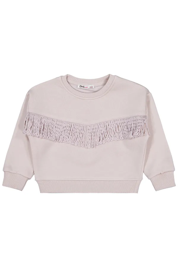 Girl Sweatshirt 2-5 Years Old Light Beige - Package