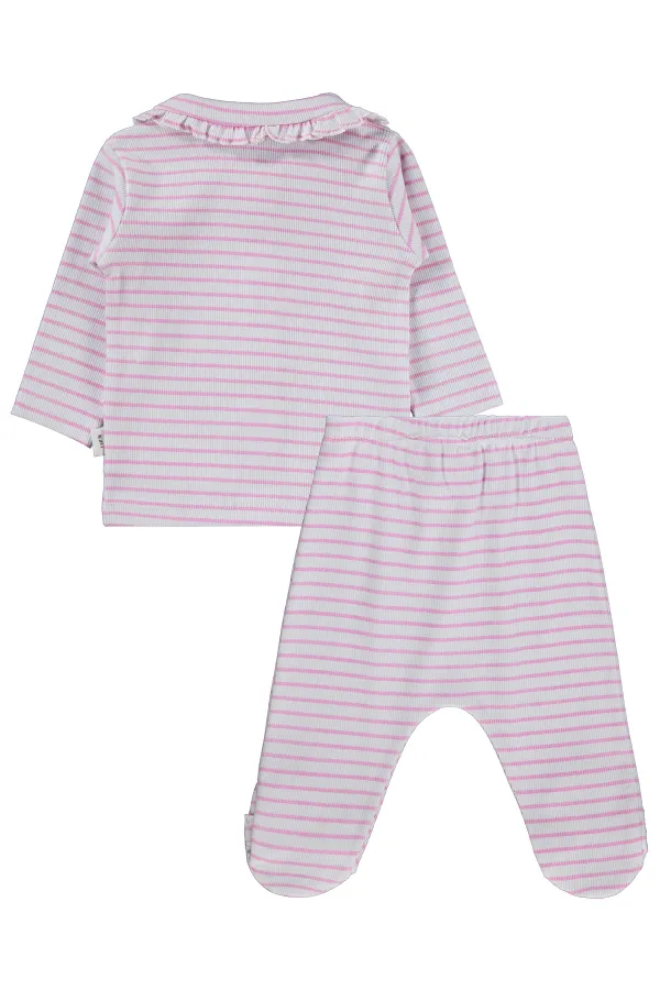 Ensemble pyjama bébé 0-24 mois blanc - Emballage Ensemble pyjama bébé 0-24 mois blanc - Emballage