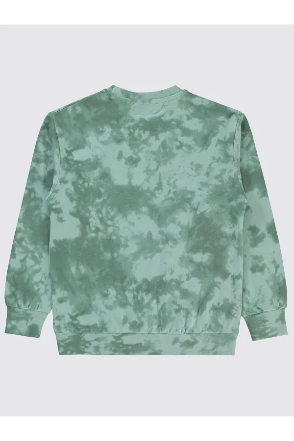 Sweat-shirt garçon 6-9 ans vert amande clair - Emballage