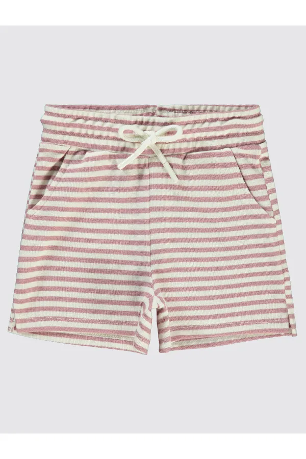 Short pour fille de 2 à 5 ans, couleur poudre foncée - Emballage