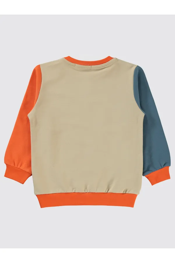 Erkek Çocuk Sweatshirt 2-5 Yaş Turuncu - Paket