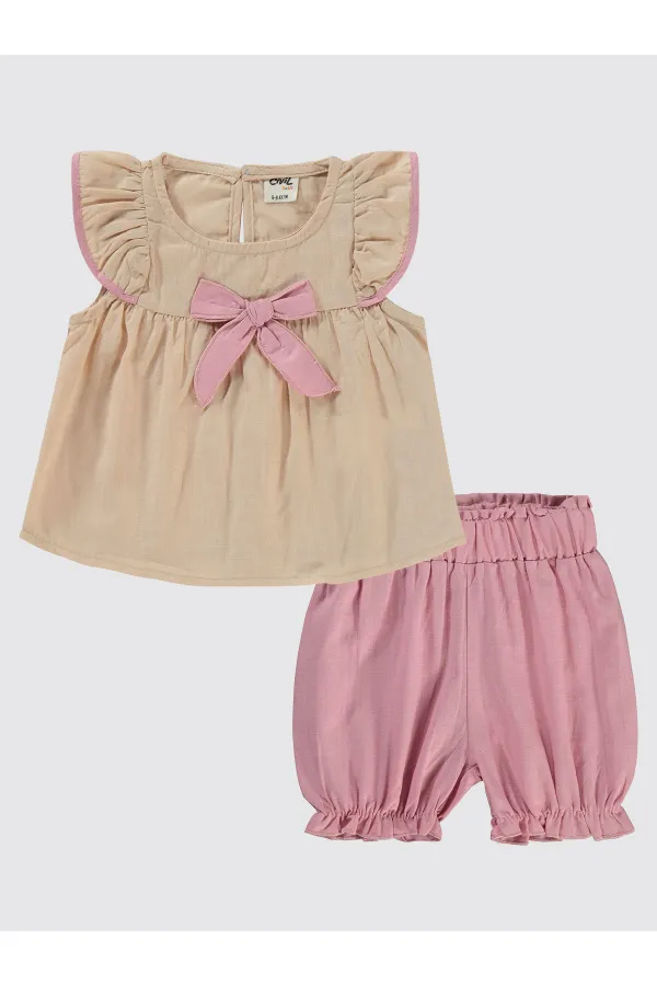 Bebek Takım 0-24 Ay Bej - Paket