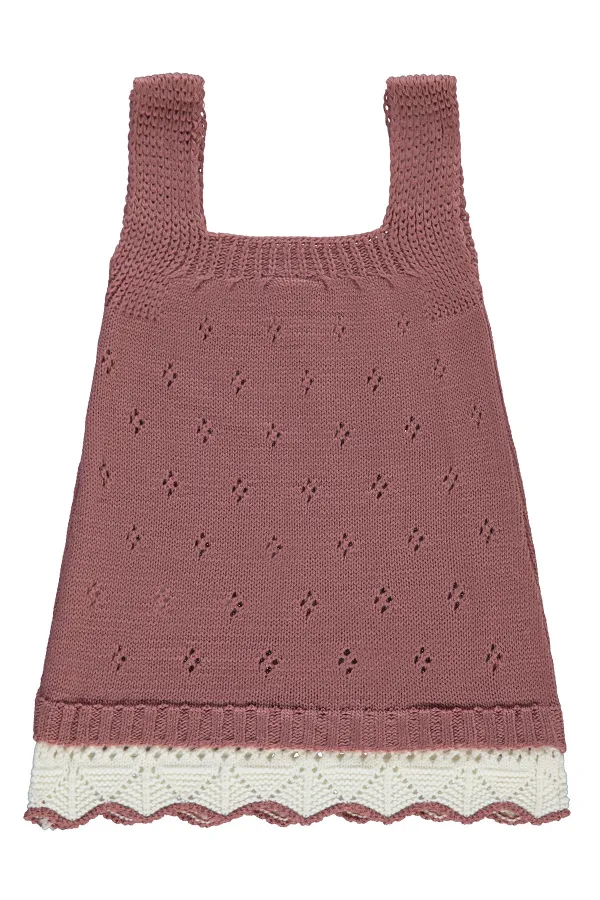 Baby Vest and Dress 0-24 Months Dusty Rose - Package