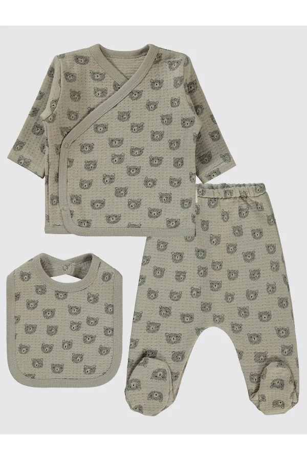Baby Bodysuit Sets 0-24 Months Mink - Package