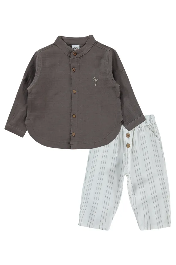 Bebek Takım 0-24 Ay Acı Kahve - Paket