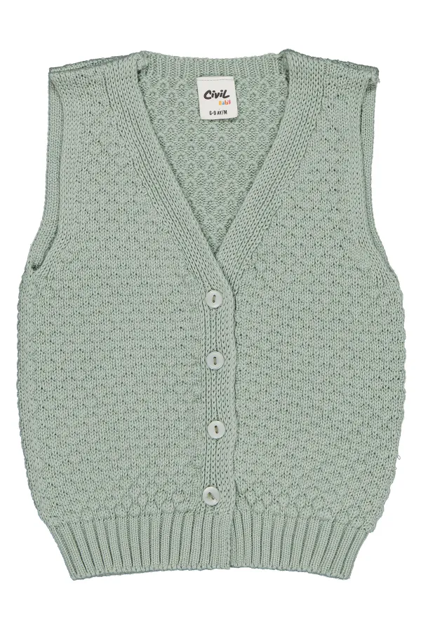 Bebek Yelek 0-24 Ay Haki - Paket