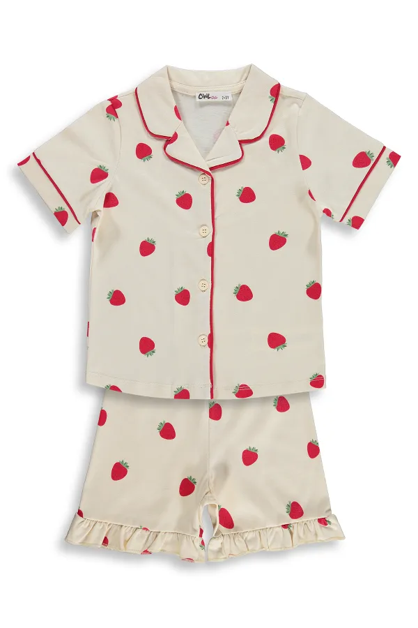 Kız Çocuk Pijama Takımı 2-5 Yaş FilDişi - Paket