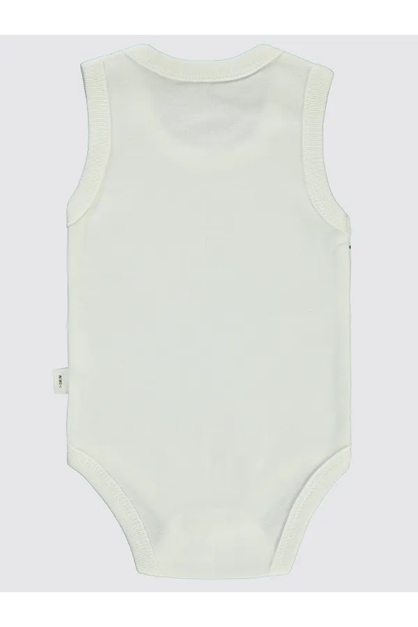 Bebek Çıtçıtlı Badi 0-24 Ay Ekru - Paket