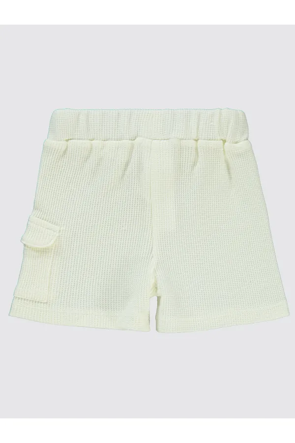 Bebek Şort 0-24 Ay Ekru - Paket