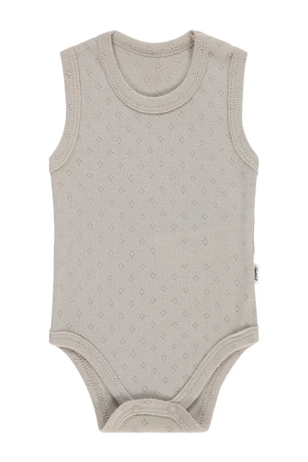 Bebek Çıtçıtlı Badi 0-24 Ay Kahve - Paket