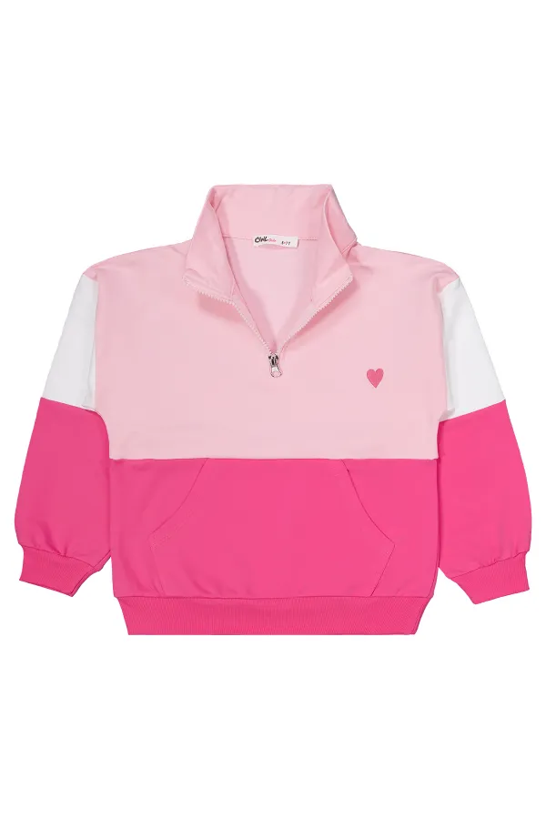 Girls Tracksuit Set 6-9 Years Pink - Package